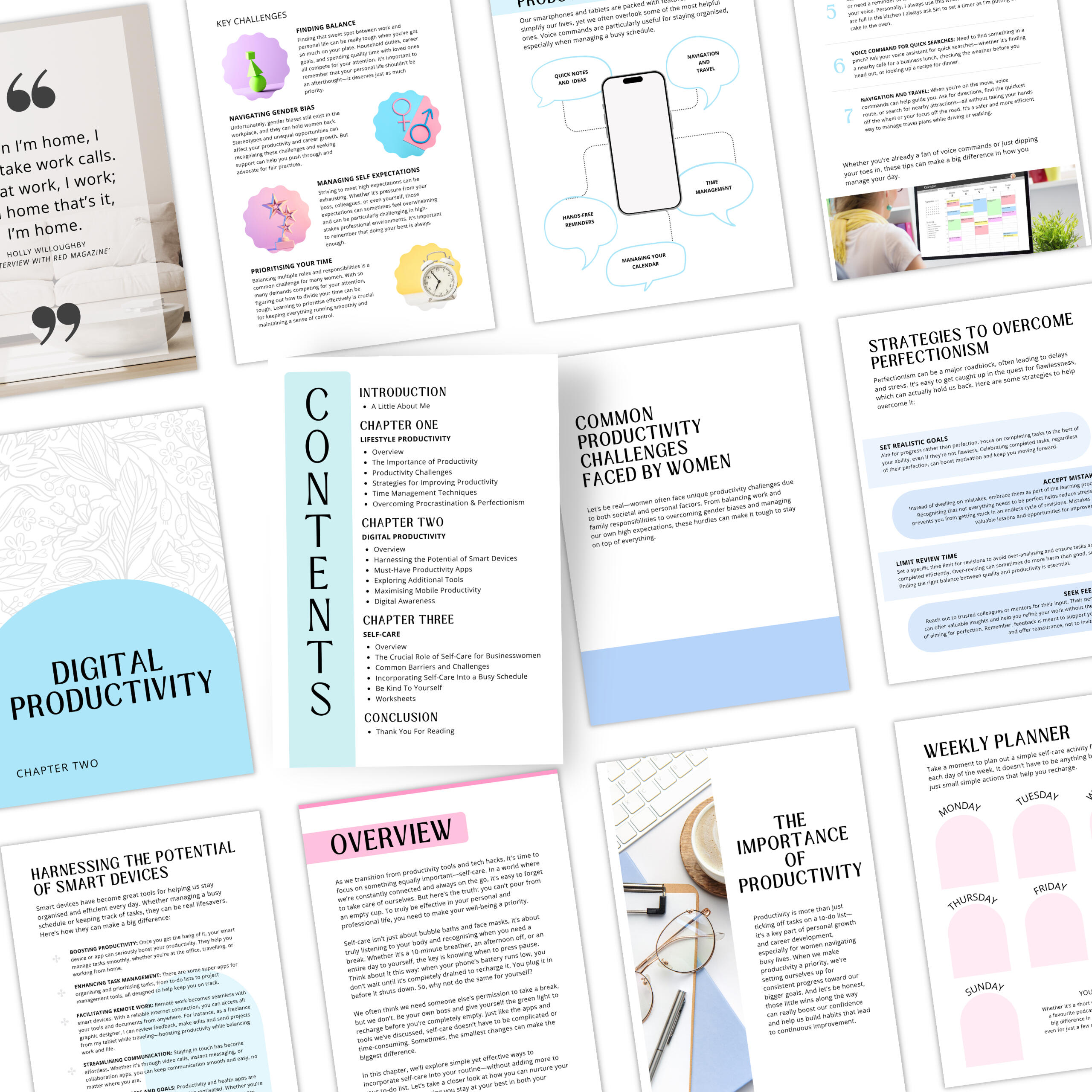 Maximing Productivity ebook examples of pages from ebook